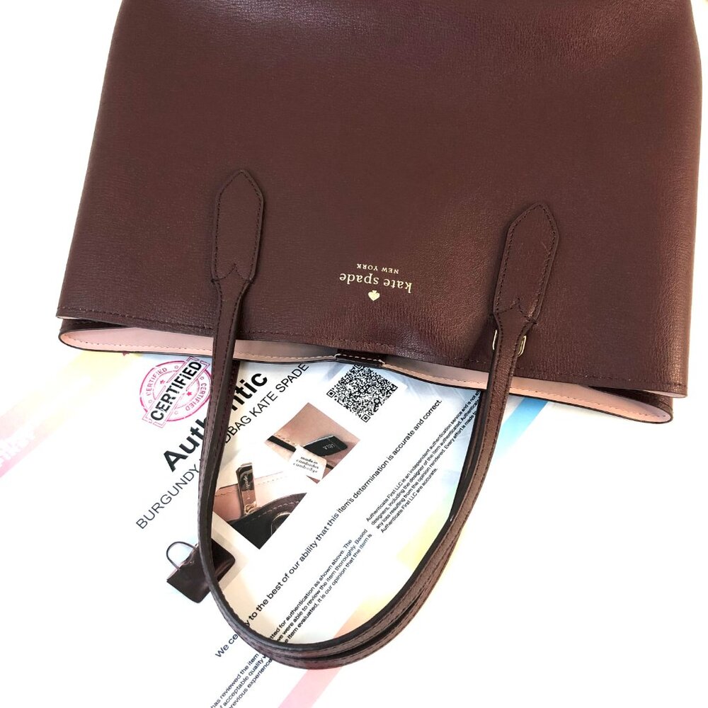 Kate Spade Harper Medium Satchel in Cherrywood AUTHENTICATED - Picture 15 of 15
